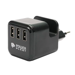 Сетевое зарядное устройство PowerPlant W-360 3xUSB: 220V 3.4A (DV00DV5065)