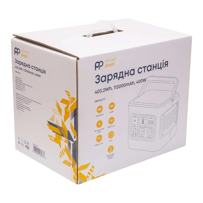Зарядная станция PowerPlant 403.2Wh 112000mAh 400W (PB930777)