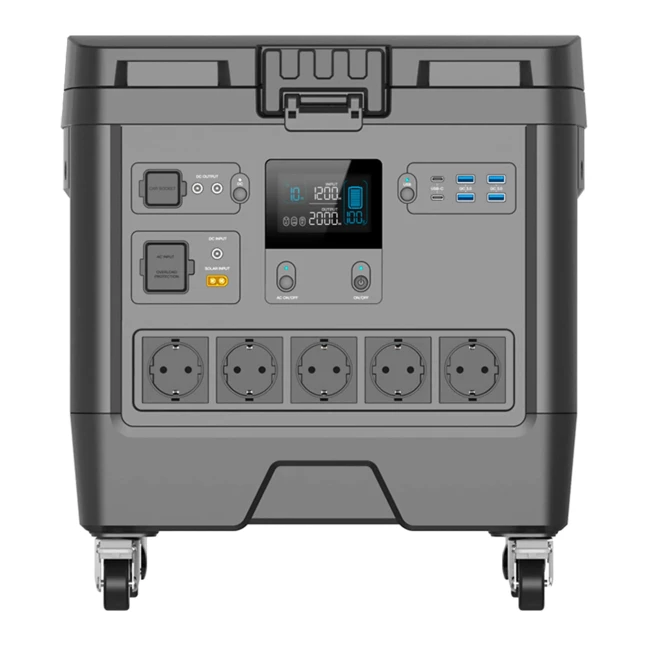 Зарядная станция PowerPlant HS2000 2000Wh 555555mAh 2000W (PB930869)