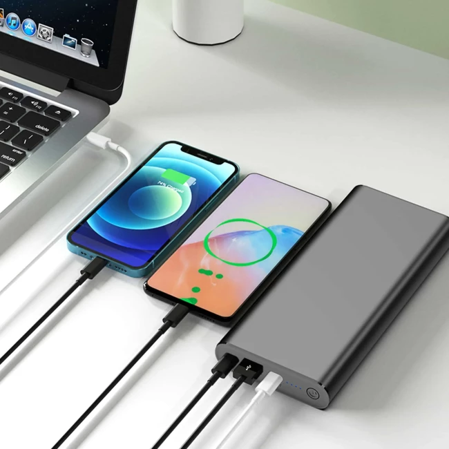 Зовнішній акумулятор PowerPlant 26800mAh PD 100W 2xUSB-C USB-A QC3.0 Black (PB930470)