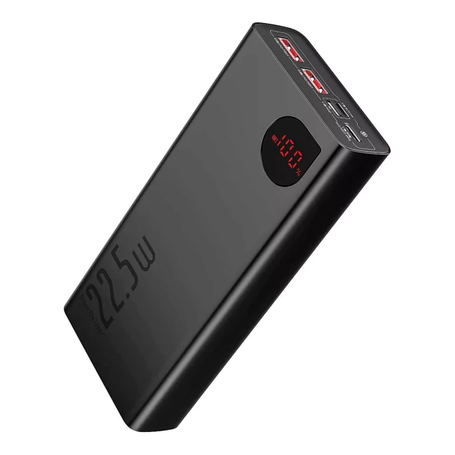 Внешний аккумулятор Baseus Adaman Metal 20000mAh PD 22.5W USB-C 2xUSB-A QC 3.0 Lightning (PPAD000101)