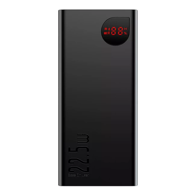 Внешний аккумулятор Baseus Adaman Metal 20000mAh PD 22.5W USB-C 2xUSB-A QC 3.0 Lightning (PPAD000101)