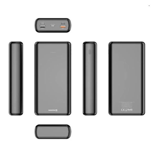 Внешний аккумулятор Swissten Power Line Bank 30000mAh Black (479838)