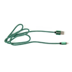 Кабель PowerPlant USB 2.0 AM/Micro B 1м зеленый (CA910229)