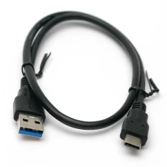 Кабель PowerPlant USB 3.0 AM – Type-C 0.5м (KD00AS1253)