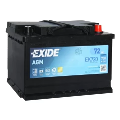 Аккумулятор Exide EK720 6CT-72Ah АзЕ Start-Stop AGM (EK720)