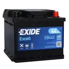 Автомобільний акумулятор EXIDE Excell 6СТ-44Ah АЗЕ 420A (EN) EB442 (76208)
