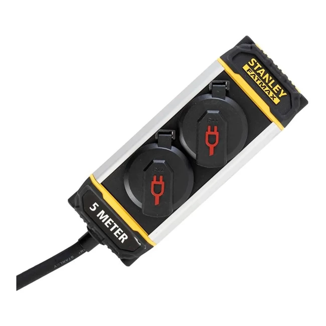 Мережевий фільтр Stanley Fatmax 5м 3x1.5мм2 IP44 2 розетки (SXECCK0EAJE)