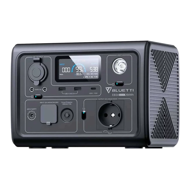 Зарядная станция Bluetti EB3A 268Wh 74444mAh 600W (PB930784)