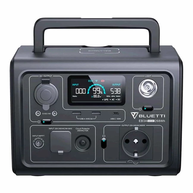 Зарядная станция Bluetti EB3A 268Wh 74444mAh 600W (PB930784) Зарядная станция Bluetti EB3A 268Wh 74444mAh 600W (PB930784)