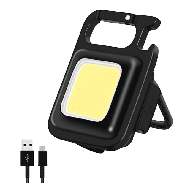 Фонарик HiSmart 6W 30 COB 500lm 500mAh с карабином и открывалкой (AA620166)