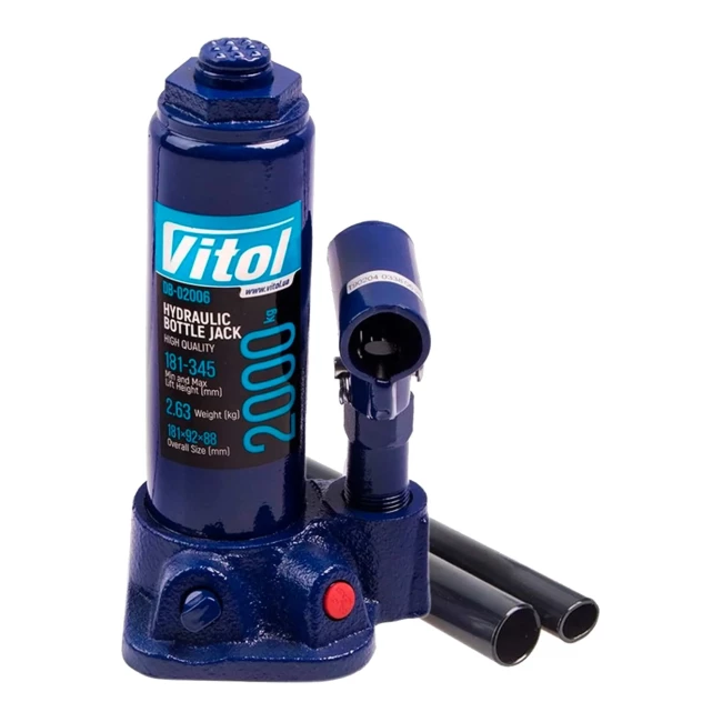 Домкрат гідравлічний VITOL 2т (ДБ-02006/T90204) Домкрат гідравлічний VITOL 2т (ДБ-02006/T90204)