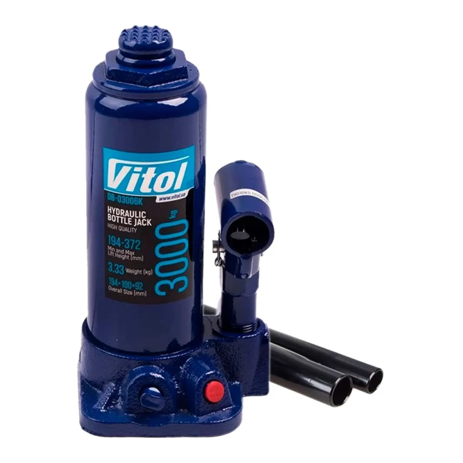 Домкрат гідравлічний VITOL 3т (T83006B/DP-25025B) Домкрат гідравлічний VITOL 3т (T83006B/DP-25025B)