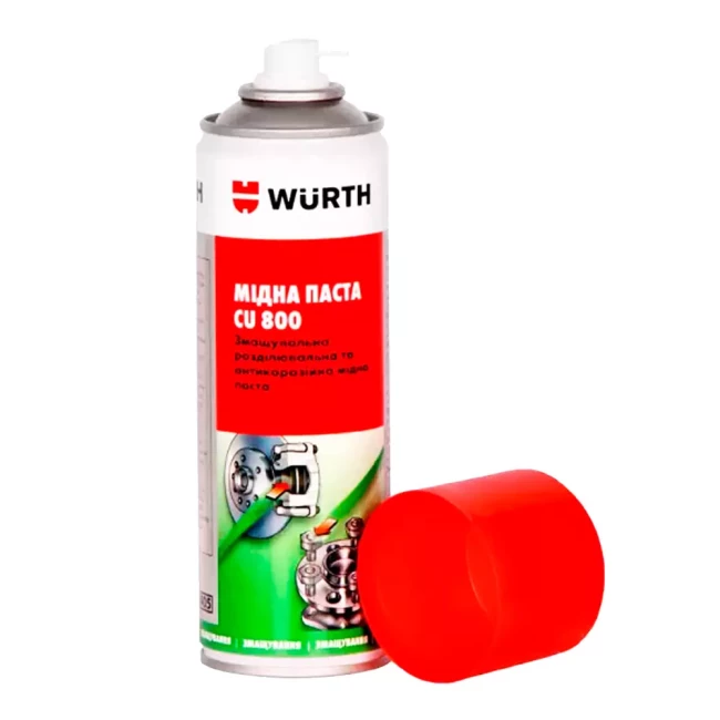 Медная смазка высокотемпературная Wurth CU 800 300мл (0893800) Медная смазка высокотемпературная Wurth CU 800 300мл (0893800)