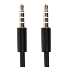 Аудио кабель PowerPlant мini jack 3.5мм 4 pin M-M 1.2м
