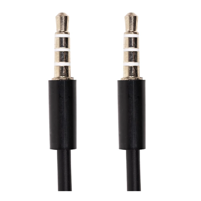 Аудіо кабель PowerPlant mini jack 3.5мм 4 pin M-M 1.2м (CA913053) Аудіо кабель PowerPlant mini jack 3.5мм 4 pin M-M 1.2м (CA913053)
