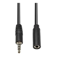 Аудио мультимедийный кабель PowerPlant 3.5мм M - 3.5мм F 4С 1м