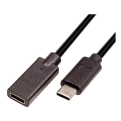 Кабель PowerPlant USB Type-C Power M/F USB 3.0 3А AWG24+32 1.5м (CA912582)