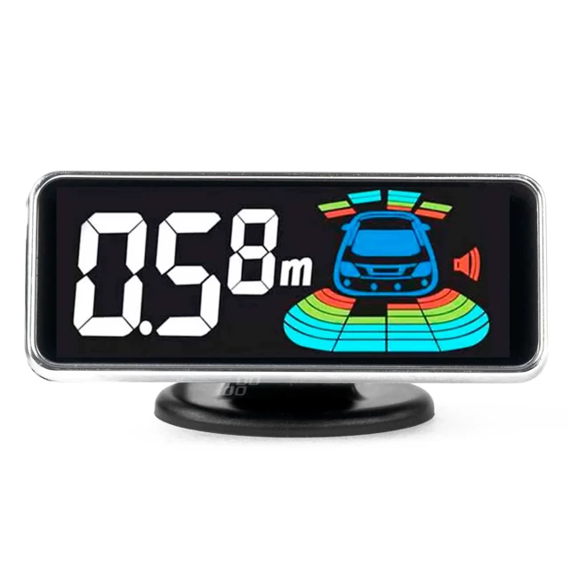 Система паркування AMiO LED-GRAF 3D 4 датчика срібний (03187/031872)