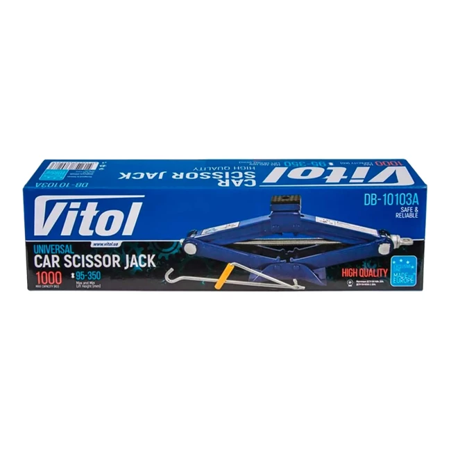 Домкрат механический VITOL 1т (ДВ-10103А/ST-103A)