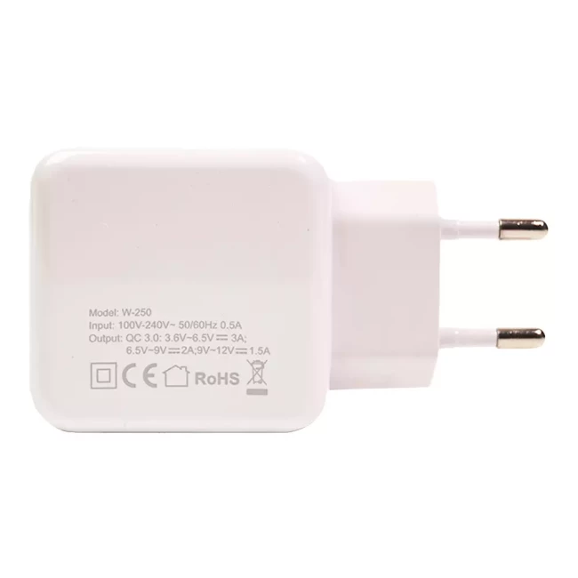 Зарядное устройство для PowerPlant W-250 USB QC3.0: 220V 3A (SC230013)