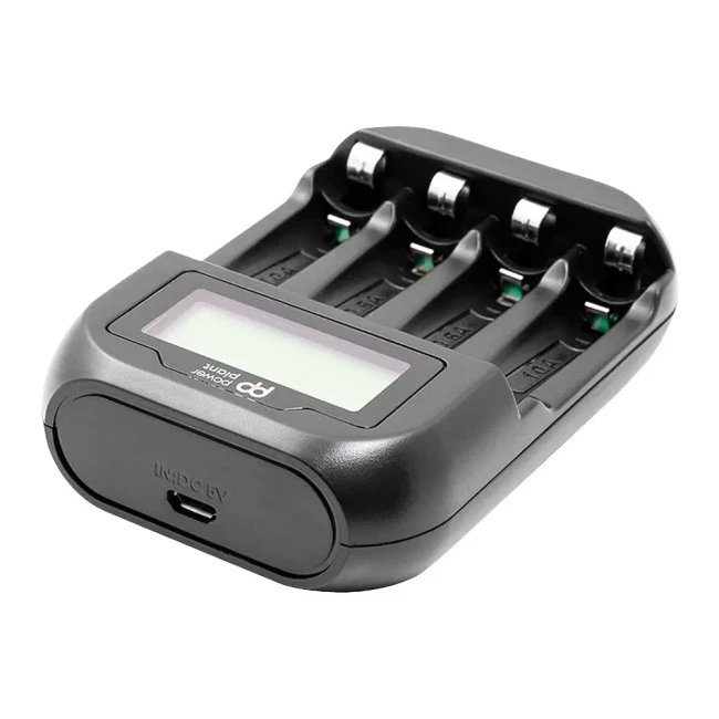 Зарядний пристрій PowerPlant для акумуляторів AA AAA/ micro USB/ PP-UN4 (PP-UN4)