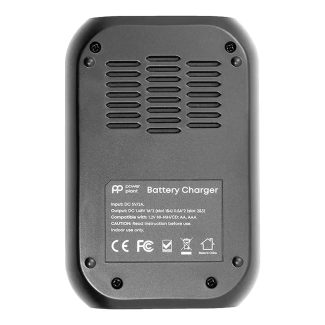 Зарядний пристрій PowerPlant для акумуляторів AA AAA/ micro USB/ PP-UN4 (PP-UN4)
