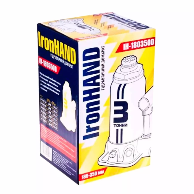 Домкрат гідравлічний Iron Hand 3т (IH-180350D)
