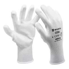 Перчатки защитные Wurth White PU размер 10