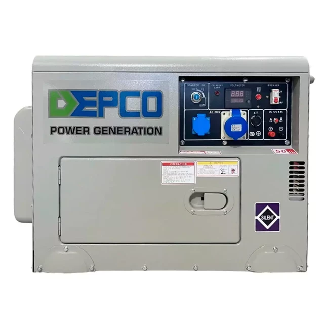 Генератор дизельний DEPCO DG8500SE-SILENT 6.5 КВт