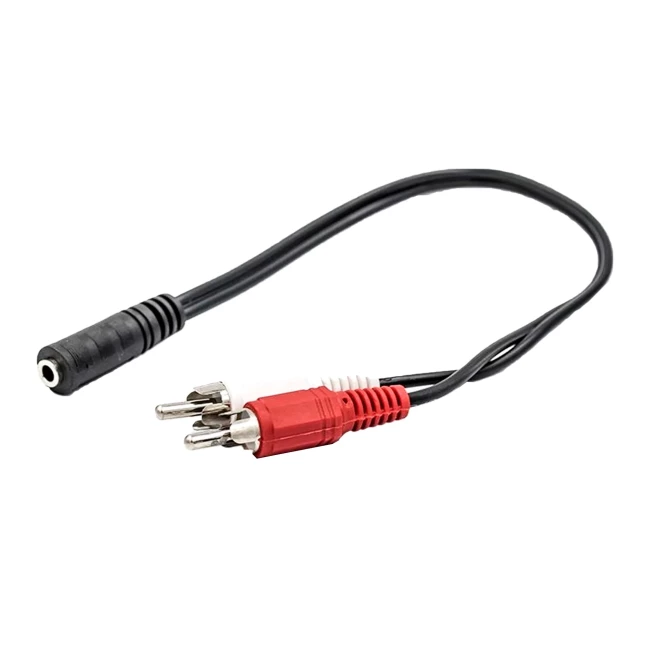 Аудио-переходник PowerPlant 3.5мм female - 2xRCA male (CA910847)