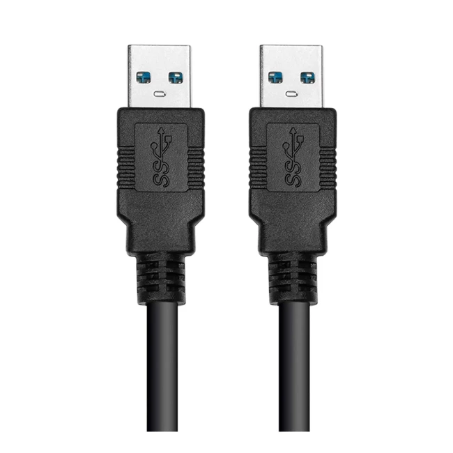 Кабель PowerPlant USB 3.0 AM-AM 1.5м чорний (CA911820) Кабель PowerPlant USB 3.0 AM-AM 1.5м чорний (CA911820)