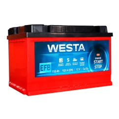 Автомобильный аккумулятор WESTA 6CT-110 А АзЕ RED EFB Start-Stop (WEFB1100L5)
