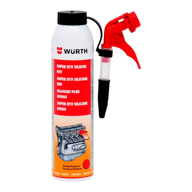 Силикон WURTH  SUPER-RTV красный 200мл (08933312)