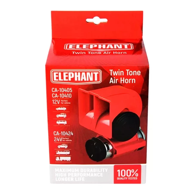 Сигнал повітряний Еlephant 12V червоний (CA-10405)
