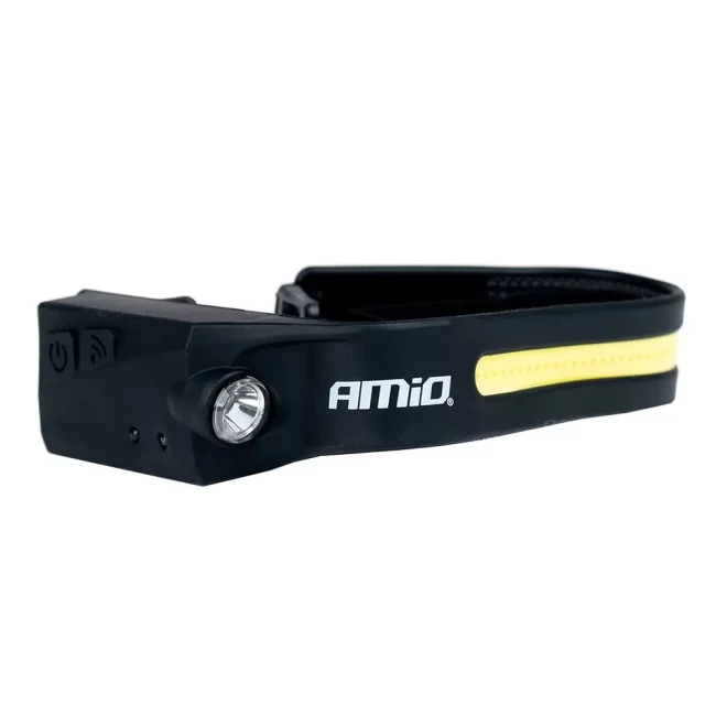 Фонарик налобный аккумуляторный AMiO LH05 XPE+COB 1200mAh (032411/03241) Фонарик налобный аккумуляторный AMiO LH05 XPE+COB 1200mAh (032411/03241)
