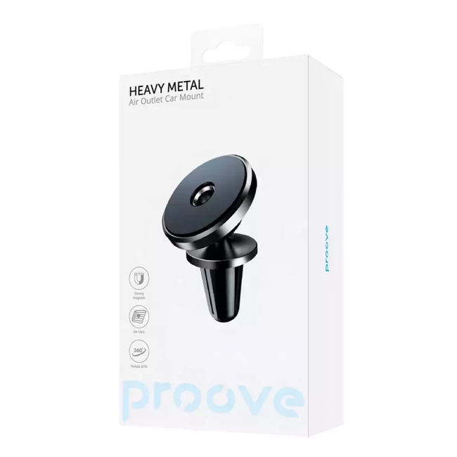 Держатель в машину Proove Heavy Metal Air Outlet Car Mount Black (295714) (488630001)