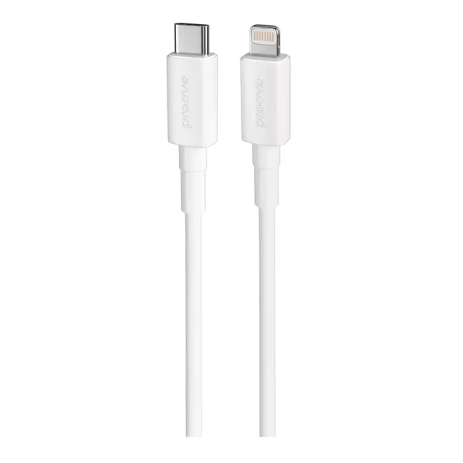 Кабель Proove Small Silicone Type-C to Lightning 20W 1м White (472895) (349190003)