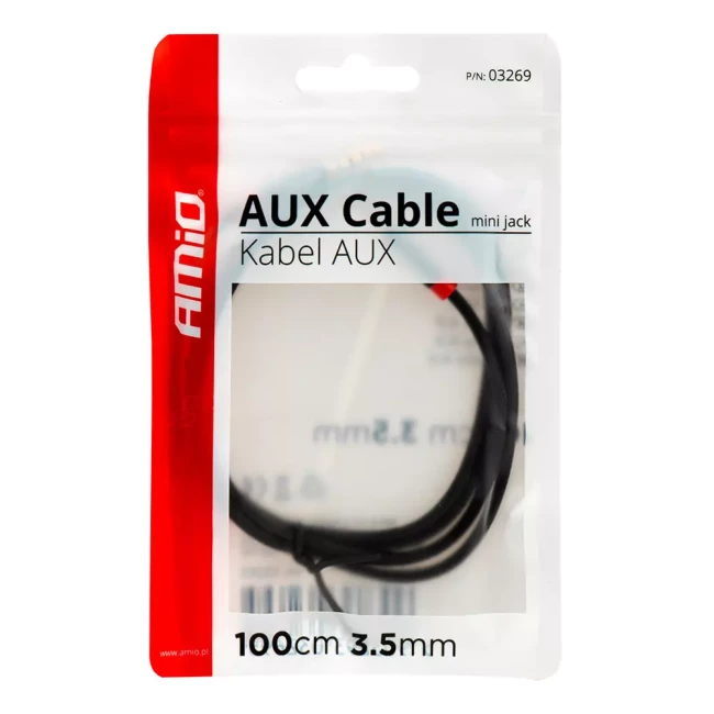 Кабель AMiO AUX Mini Jack 3,5мм 100см (032695/03269)