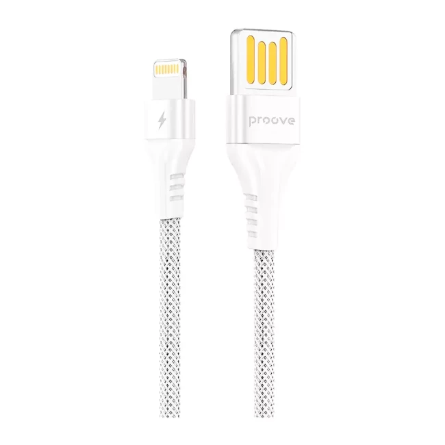 Кабель Proove Double Way Weft Lightning 2.4A 1м White (419301) (504940003)