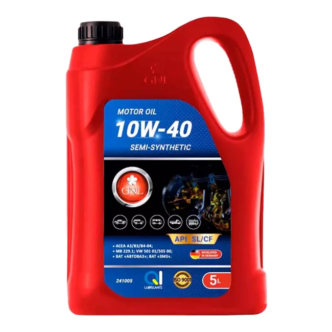 Моторное масло GNL Semi-Synthetic 10W-40 API SL/CF 5л (865135)