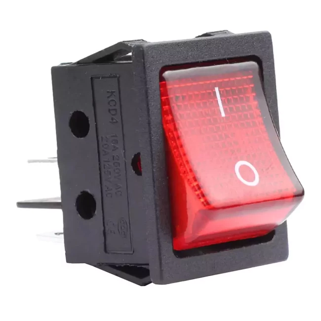 Прямокутний вимикач AMiO 12V/230V BU02 (02462)