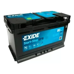Автомобільний акумулятор EXIDE EFB Start-Stop 6СТ-80Ah АЗЕ 720A (EL800)