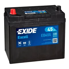Автомобільний акумулятор EXIDE Excell 6СТ-45Ah Аз ASIA 330A (EN) EB455 (76217)