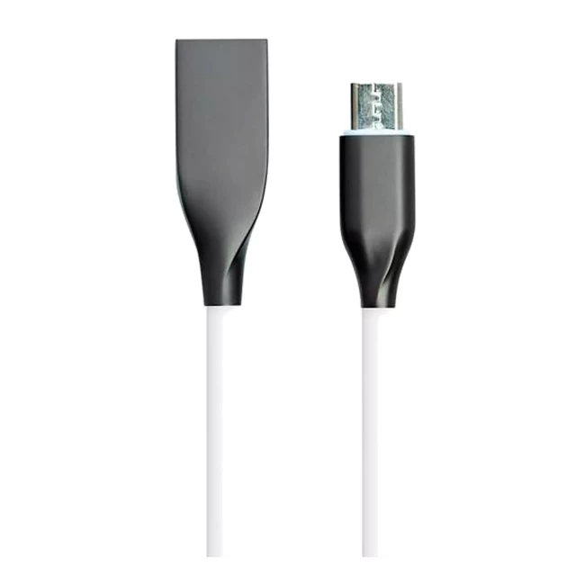 Кабель PowerPlant USB - microUSB 2 м Білий (CA910731) Кабель PowerPlant USB - microUSB 2 м Білий (CA910731)