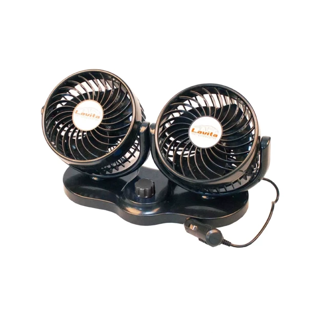 Вентилятор автомобильный двойной Lavita 5" 12V LA 180207 (071809)