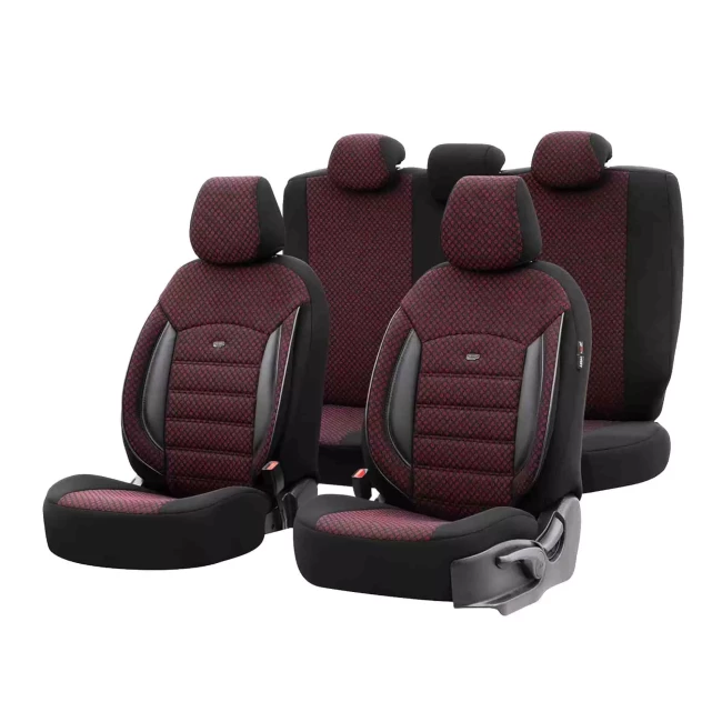 Набор автомобильных чехлов AMiO Otom Sport Plus 103 Burgundy NZ (784821/OT78482)