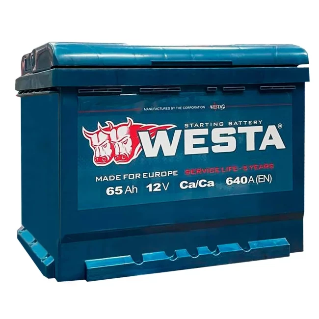 Автомобильный аккумулятор WESTA 6CT-65Аh АзЕ (WPR650)