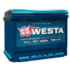 Автомобильный аккумулятор WESTA 6CT-74 А АзЕ (15854) (WPR7400L3)