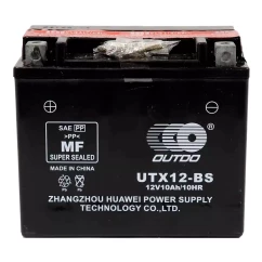 Мото акумулятор OUTDO MOTO AGM 6CT-10Ah з електролітом (UTX12-BS)